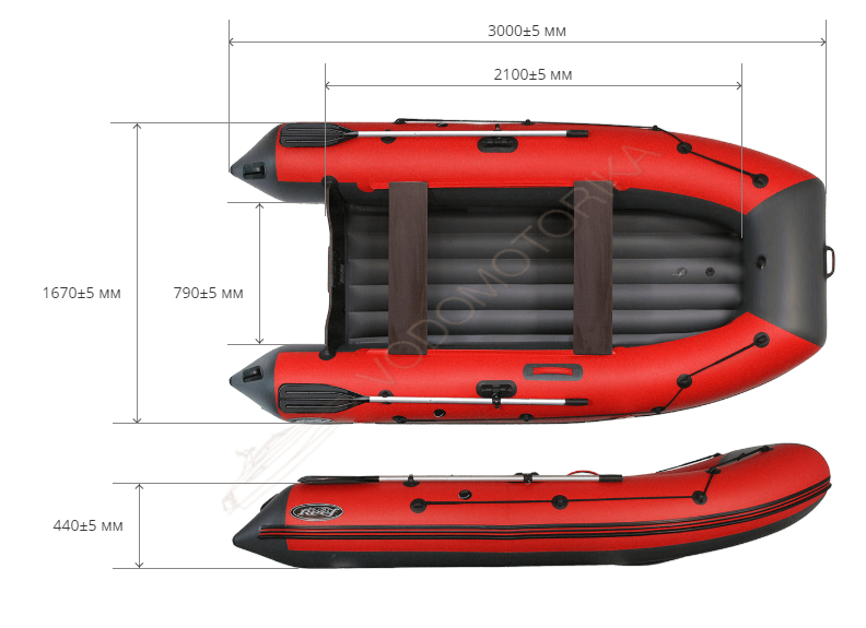 Лодка надувная REEF 300НД